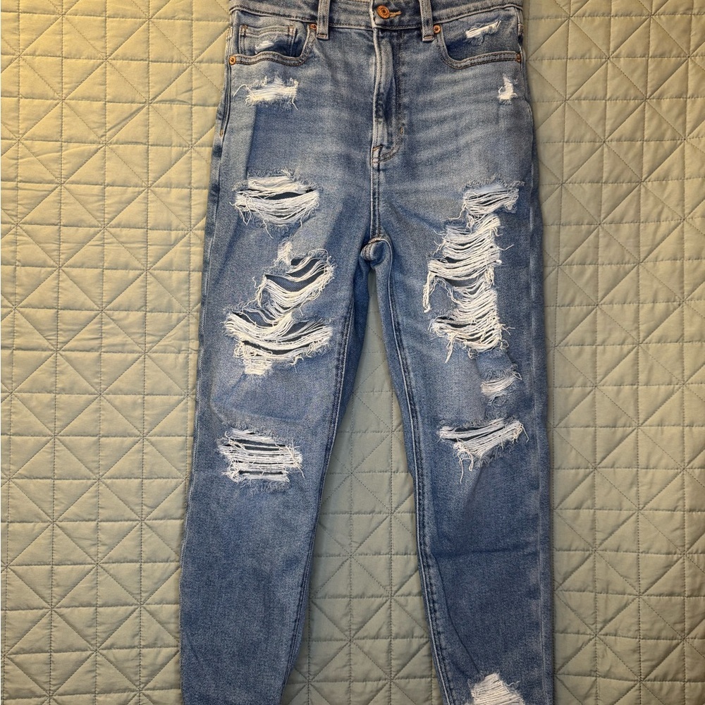 American Eagle Outfitters Distressed Mom Jeans